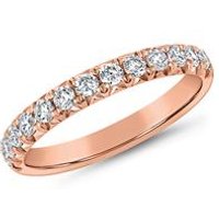 🦚 Memoire-Diamantring für Damen aus Roségold, gravierbar 🦚 Memoire-Diamantring für Damen aus Roségold, gravierbar