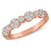 🦚 Damenring mit Diamanten aus Roségold 🦚 Damenring mit Diamanten aus Roségold