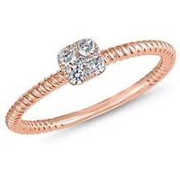 🦚 Diamantring für Damen aus Roségold 🦚 Diamantring für Damen aus Roségold