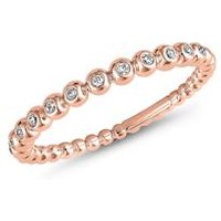 🦚 Roségold Kugelring für Damen mit lab grown Diamanten 🦚 Roségold Kugelring für Damen mit lab grown Diamanten