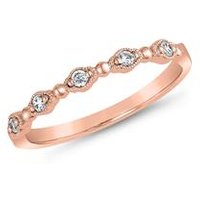 🦚 Damenring mit Brillanten aus Roségold 🦚 Damenring mit Brillanten aus Roségold