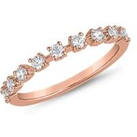 🦚 Damen Diamantring aus Roségold, gravierbar 🦚 Damen Diamantring aus Roségold, gravierbar