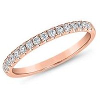 🦚 Roségoldener Half-Eternity-Diamantring für Damen 🦚 Roségoldener Half-Eternity-Diamantring für Damen