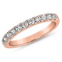 🦚 Roségoldener lab grown Half-Eternityring für Damen 🦚 Roségoldener lab grown Half-Eternityring für Damen