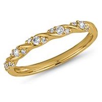 🦚 Diamantring für Damen aus Gelbgold, gravierbar 🦚 Diamantring für Damen aus Gelbgold, gravierbar