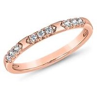 🦚 Diamantring für Damen aus Roségold, gravierbar 🦚 Diamantring für Damen aus Roségold, gravierbar