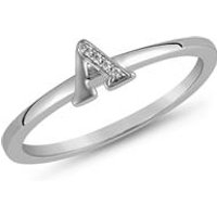 🦚 Buchstabenring aus Weißgold oder Platin, Diamanten 🦚 Buchstabenring aus Weißgold oder Platin, Diamanten