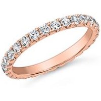 🦚 Roségoldener Eternity Ring für Damen mit Diamanten 🦚 Roségoldener Eternity Ring für Damen mit Diamanten
