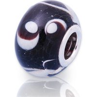 🦚 Glas Bead mit 925 Sterling Silber Fassung 🦚 Glas Bead mit 925 Sterling Silber Fassung