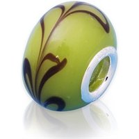 🦚 Glas Bead mit 925 Sterling Silber Fassung 🦚 Glas Bead mit 925 Sterling Silber Fassung