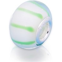 🦚 Glas Bead mit 925 Sterling Silber Fassung 🦚 Glas Bead mit 925 Sterling Silber Fassung