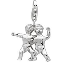 🦚 925 Silber Sternzeichen Charm Zwillinge 🦚 925 Silber Sternzeichen Charm Zwillinge