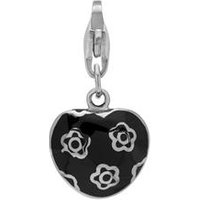 🦚 Edelstahl Charm Blumenherz für Sammelarmband 🦚 Edelstahl Charm Blumenherz für Sammelarmband