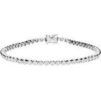 🦚 750er Weißgold-Tennisarmband mit 57 Diamanten 🦚 750er Weißgold-Tennisarmband mit 57 Diamanten