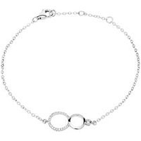 🦚 Armband Kreis-Design 18K Weißgold Diamanten 🦚 Armband Kreis-Design 18K Weißgold Diamanten