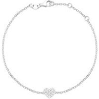 🦚 Armband Herz aus 14K Weißgold Diamanten 🦚 Armband Herz aus 14K Weißgold Diamanten