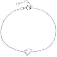 🦚 Diamantarmband Herz aus 585er Weißgold 🦚 Diamantarmband Herz aus 585er Weißgold