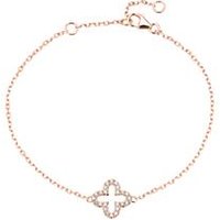 🦚 Armband Blüte aus 585er Roségold mit Diamanten 🦚 Armband Blüte aus 585er Roségold mit Diamanten