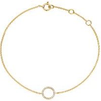 🦚 Armband Kreis für Damen aus 14K Gold mit Diamanten 🦚 Armband Kreis für Damen aus 14K Gold mit Diamanten