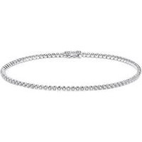 🦚 Tennisarmband für Damen aus 585er Weißgold, Diamanten 🦚 Tennisarmband für Damen aus 585er Weißgold, Diamanten