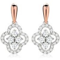 🦚 Diamantohrschmuck Blüte 0,157 ct gesamt bicolor 🦚 Diamantohrschmuck Blüte 0,157 ct gesamt bicolor