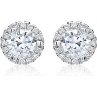 🦚 Runde Diamant-Ohrstecker 750er Weißgold 0,88 ct. 🦚 Runde Diamant-Ohrstecker 750er Weißgold 0,88 ct.