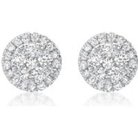 🦚 750er Weißgold-Ohrstecker 46 Diamanten 0,16 ct. 🦚 750er Weißgold-Ohrstecker 46 Diamanten 0,16 ct.