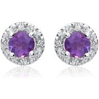 🦚 585er Ohrringe Amethysten 8 Diamanten 🦚 585er Ohrringe Amethysten 8 Diamanten