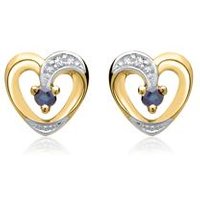 🦚 585er Ohrringe 2 Saphire Diamanten 0,008 ct. 🦚 585er Ohrringe 2 Saphire Diamanten 0,008 ct.