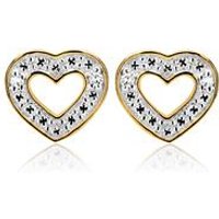 🦚 Herz Ohrstecker 585er Gelbgold mit Diamanten 🦚 Herz Ohrstecker 585er Gelbgold mit Diamanten