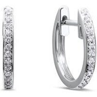 🦚 Creolen aus 585er Weißgold mit Diamanten 🦚 Creolen aus 585er Weißgold mit Diamanten