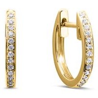 🦚 585er Gold Creolen mit Diamanten 🦚 585er Gold Creolen mit Diamanten