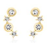 🦚 585er Gold Ohrstecker mit Weißtopasen 🦚 585er Gold Ohrstecker mit Weißtopasen