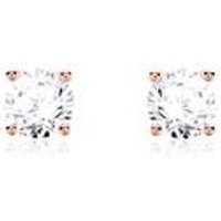 🦚 Diamantohrstecker für Damen aus 14-karätigem Roségold 🦚 Diamantohrstecker für Damen aus 14-karätigem Roségold