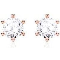 🦚 Diamantbesetzte Ohrstecker für Damen aus 14K Roségold 🦚 Diamantbesetzte Ohrstecker für Damen aus 14K Roségold