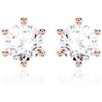 🦚 Diamantbesetzte Damen Ohrstecker aus 14K Roségold 🦚 Diamantbesetzte Damen Ohrstecker aus 14K Roségold