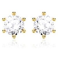 🦚 Ohrstecker für Damen aus 14K Gold mit Diamanten 🦚 Ohrstecker für Damen aus 14K Gold mit Diamanten