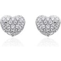 🦚 Herz Ohrstecker aus 18K Weißgold, Brillanten, 1,15 ct. 🦚 Herz Ohrstecker aus 18K Weißgold, Brillanten, 1,15 ct.