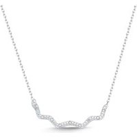 🦚 585er Weißgold-Collier 9 Diamanten 0,027 ct. 🦚 585er Weißgold-Collier 9 Diamanten 0,027 ct.