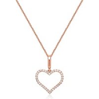 🦚 750er Rotgold-Kette Herz 34 Diamanten 0,16 ct. 🦚 750er Rotgold-Kette Herz 34 Diamanten 0,16 ct.