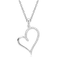 🦚 Kette Herz 750er Weißgold 29 Diamanten 🦚 Kette Herz 750er Weißgold 29 Diamanten