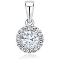🦚 Halo Diamant Anhänger 750er Weißgold 🦚 Halo Diamant Anhänger 750er Weißgold