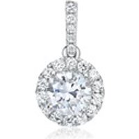 🦚 Halo Anhänger 750er Weißgold mit Diamanten 🦚 Halo Anhänger 750er Weißgold mit Diamanten