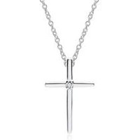 🦚 Kette Kreuz Weißgold Diamant 0,008 ct. 🦚 Kette Kreuz Weißgold Diamant 0,008 ct.