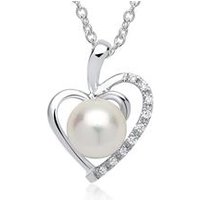 🦚 Kette Herz 585er Weißgold 9 Diamanten 🦚 Kette Herz 585er Weißgold 9 Diamanten