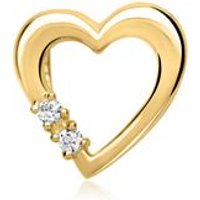 🦚 585er Gelbgold-Ketten-Anhänger 2 Diamanten 🦚 585er Gelbgold-Ketten-Anhänger 2 Diamanten