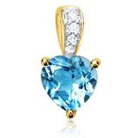 🦚 585er Anhänger 1 Topas 4 Diamanten 0,0253 ct. 🦚 585er Anhänger 1 Topas 4 Diamanten 0,0253 ct.