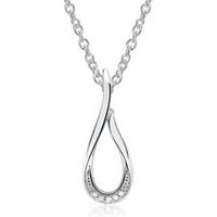 🦚 585er Weißgold-Kette Tropfen 5 Diamanten 🦚 585er Weißgold-Kette Tropfen 5 Diamanten