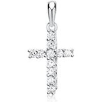 🦚 585er Weißgold-Anhänger Kreuz Diamant 0,15 ct. 🦚 585er Weißgold-Anhänger Kreuz Diamant 0,15 ct.