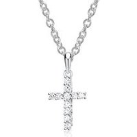 🦚 585er Weißgold-Kette Kreuz Diamant 0,15 ct. 🦚 585er Weißgold-Kette Kreuz Diamant 0,15 ct.